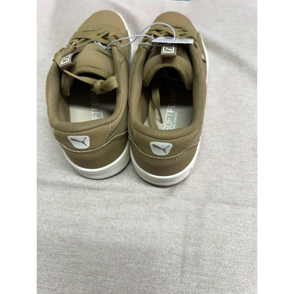 Mens PUMA Skate Sneaker Shoes Size 9 Brown Low Top Skateboard 403556 01